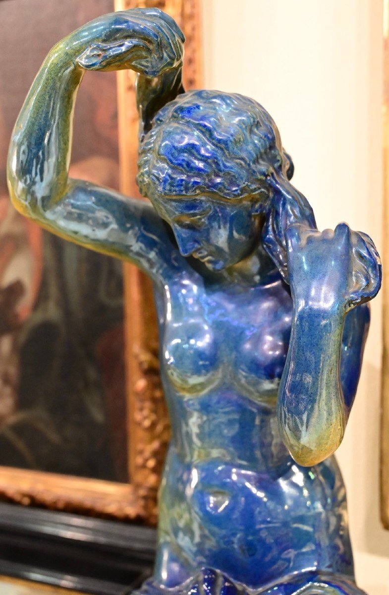 Statua Di Donna in Ceramica - Gualdo Tadino 1930-photo-2